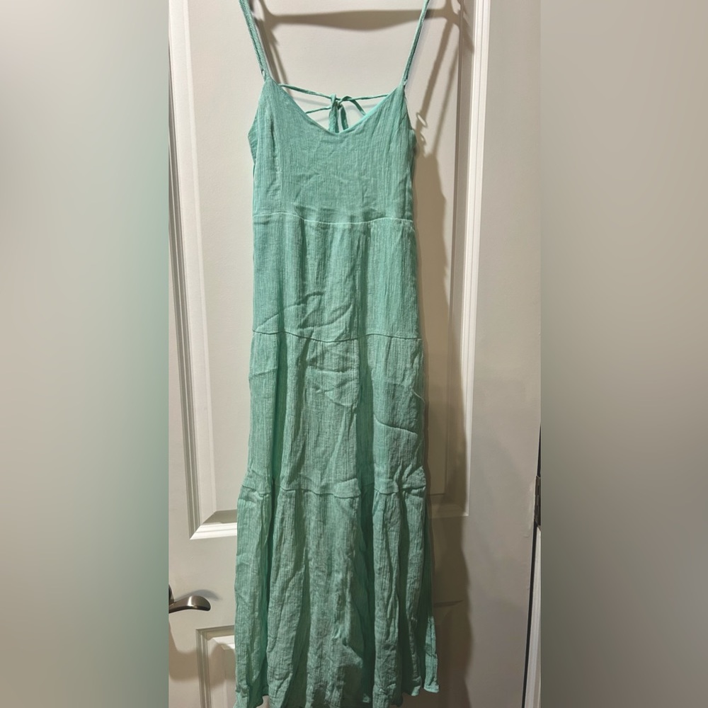 ALtar’D State Summer Mint Green Layered Maxi Dress | sz SM | lined